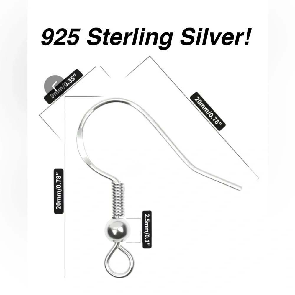 Handmade 925 Silver Hook Earrings w Detailed Whale Tail Charms